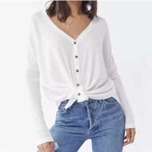 Urban Outfitters Out From Under Oversized Thermal Jojo Shirt XS‎